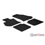 Original Gledring Passform Fußmatten Gummimatten 4 Tlg.+Fixing - Fiat 500L 2012->6.2017